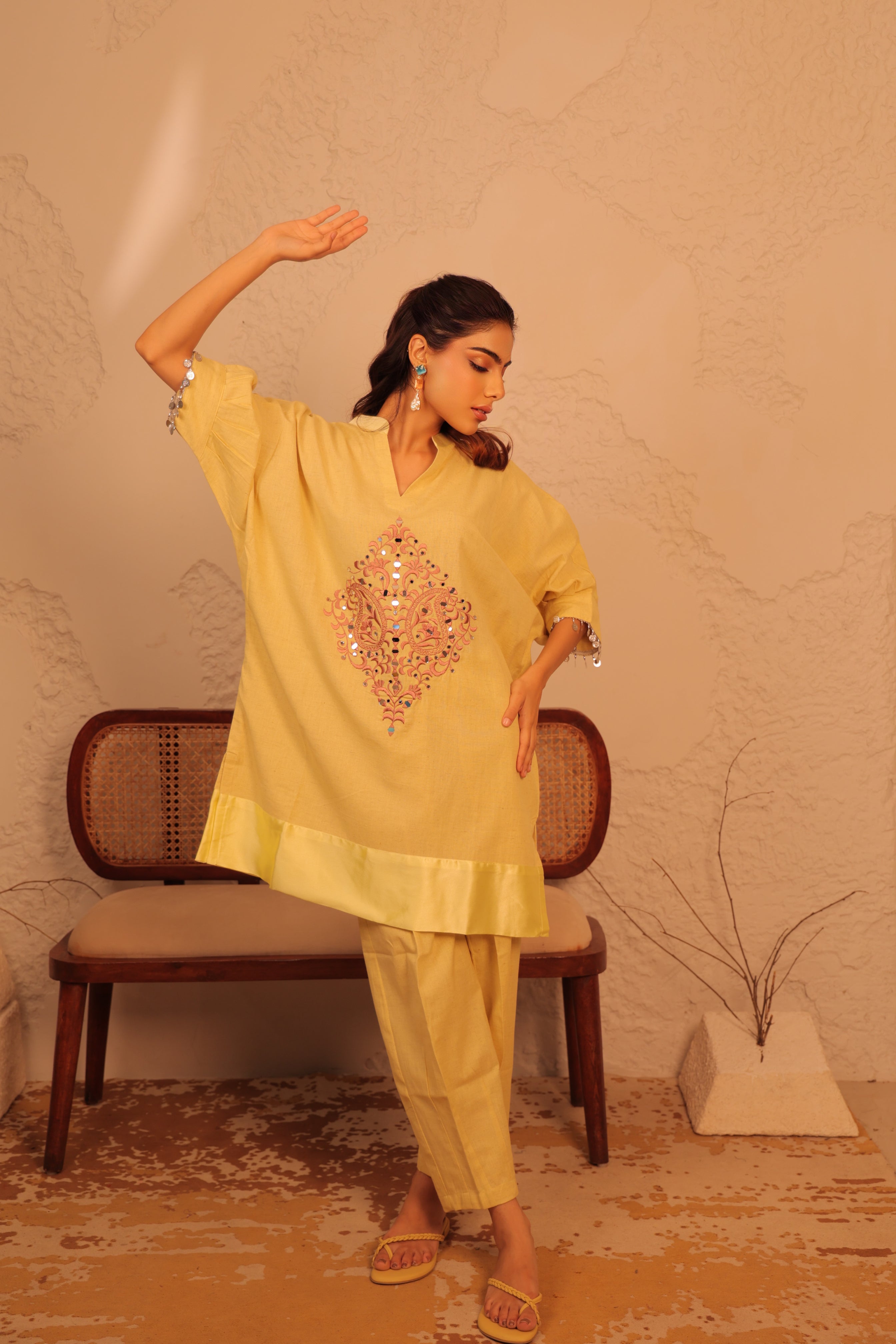 Teardrop Kaftan Tunic Set
