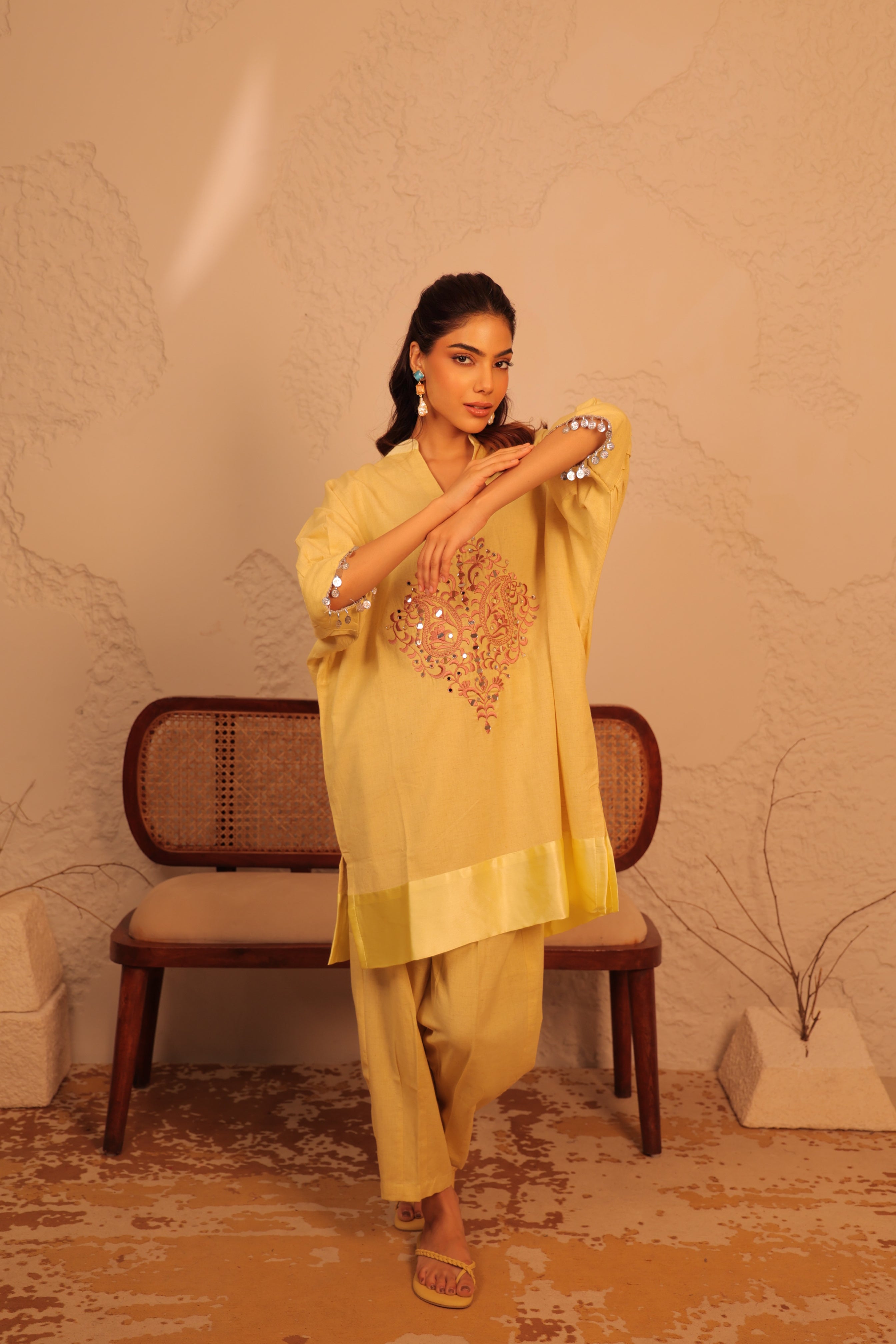 Teardrop Kaftan Tunic Set