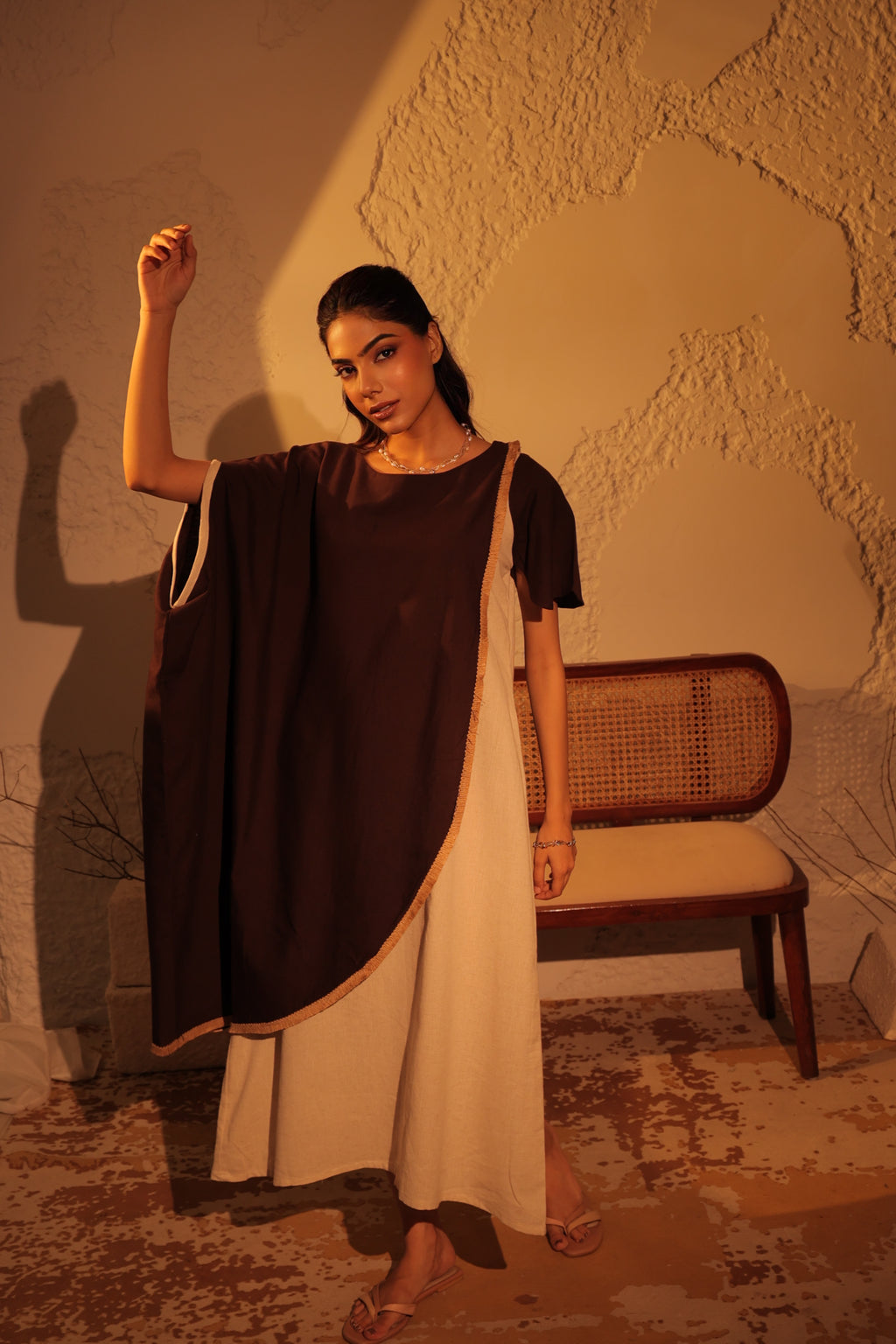 Monk Two-Tone Dress