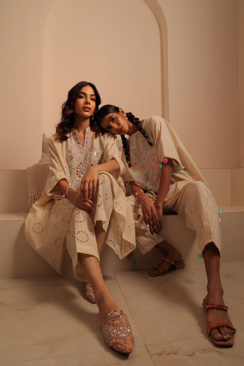 Prismatic Embroidered Tunic