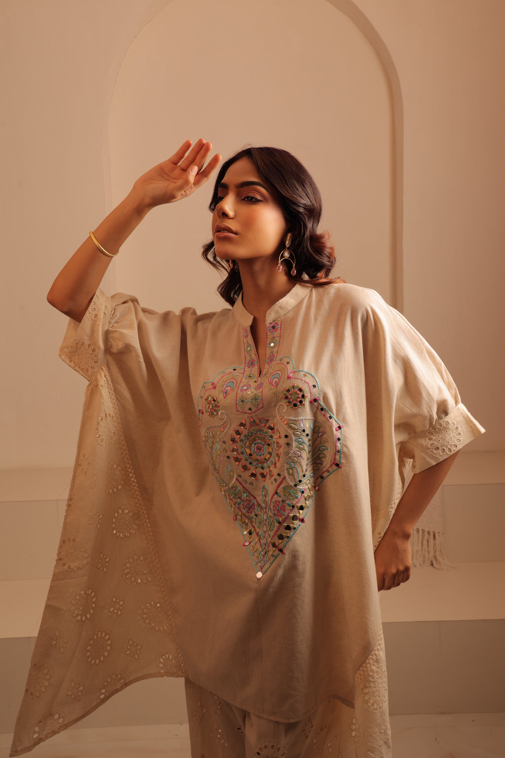 Prismatic Embroidered Tunic