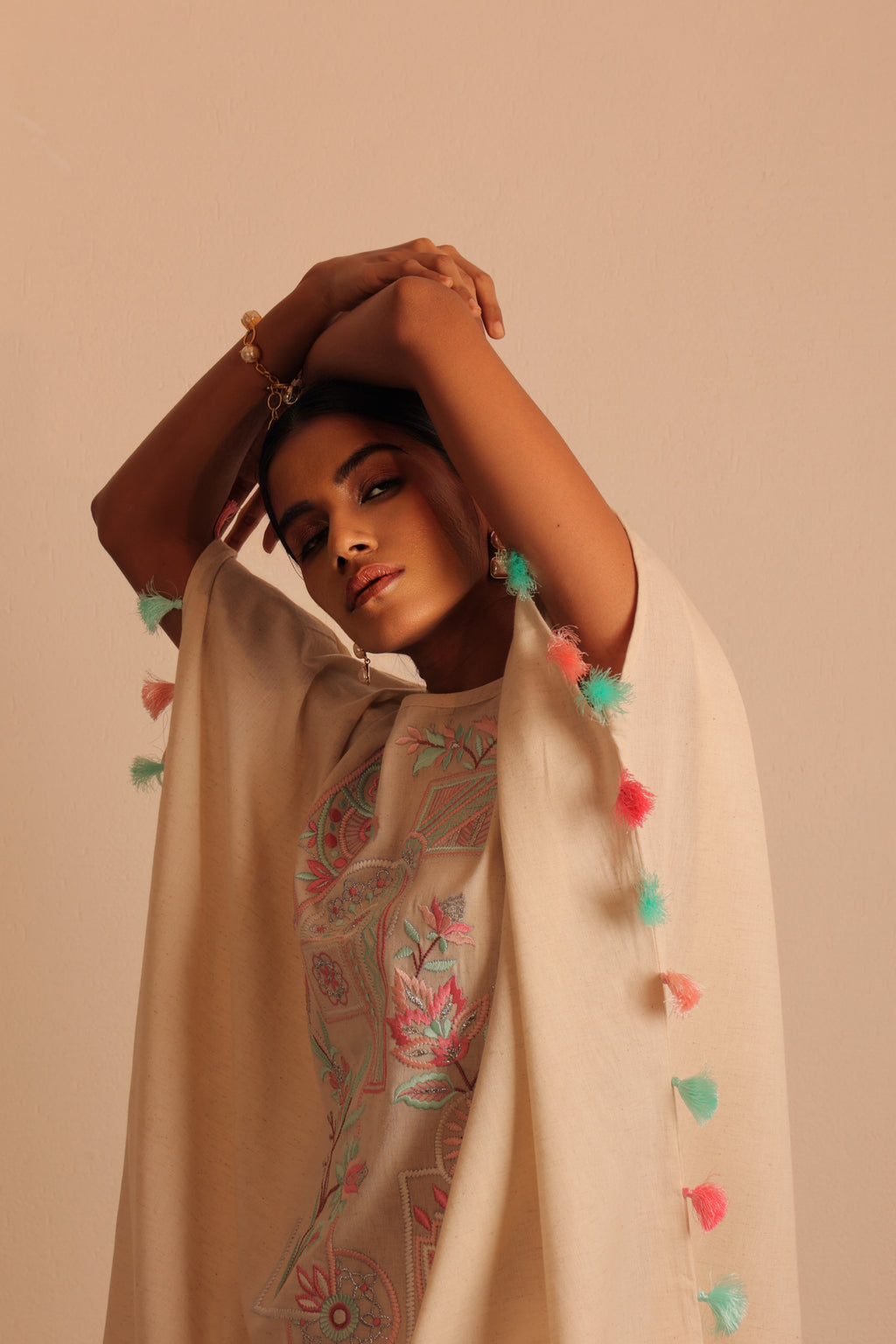 Boho - chic Tie Knot kaftan tunic