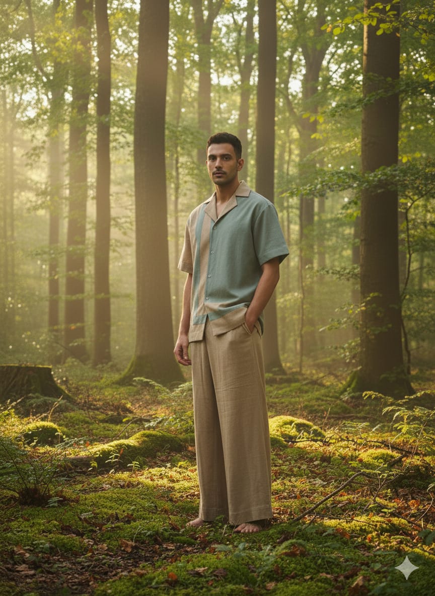 Earthy minimalist colour block set